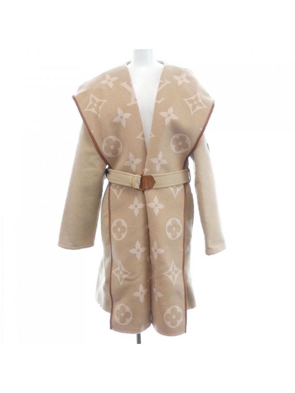 Louis Vuitton Belted Double Face Hooded Wrap Coat